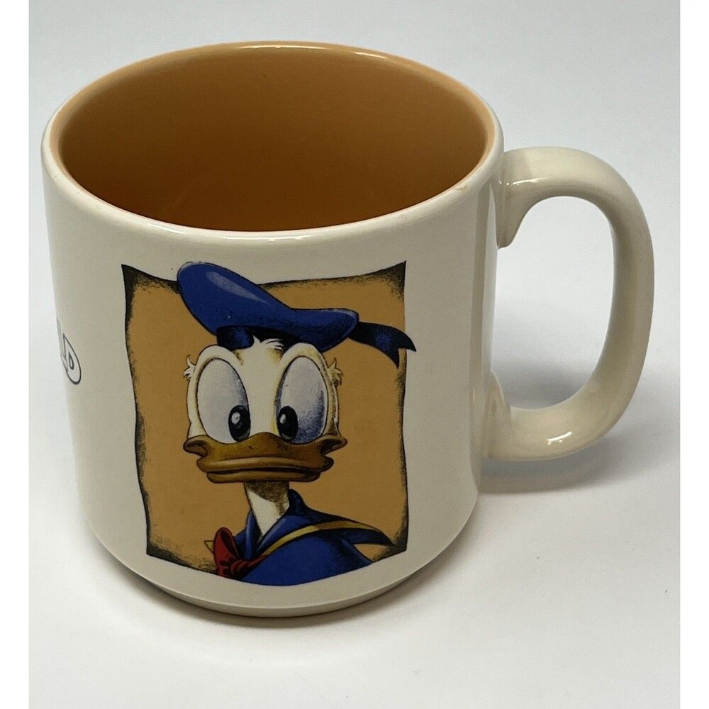 Vintage 1990s Disney Store exclusive Donald Duck Sketch coffee Mug Thailand
